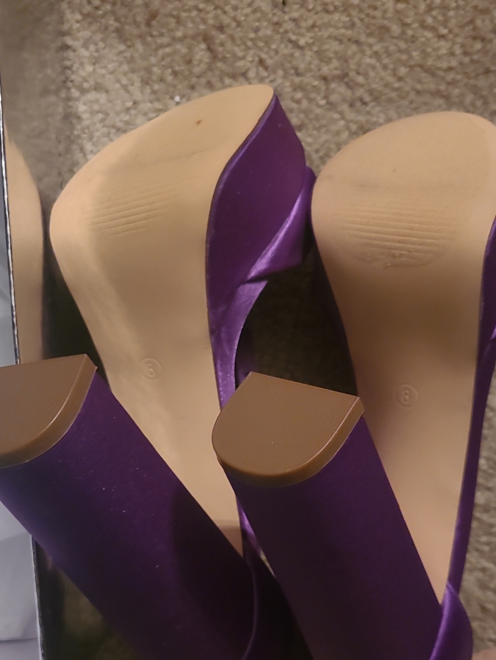Liliana Vibrant Purple Platform Heels - Picture 4 of 4